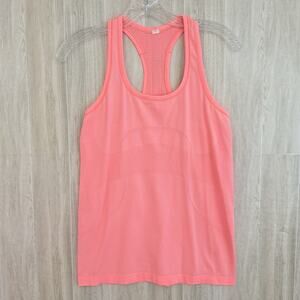 Lululemon Tank Top Womens 8 Racerback Swiftly Tech Seamless Athletic Gym Neon